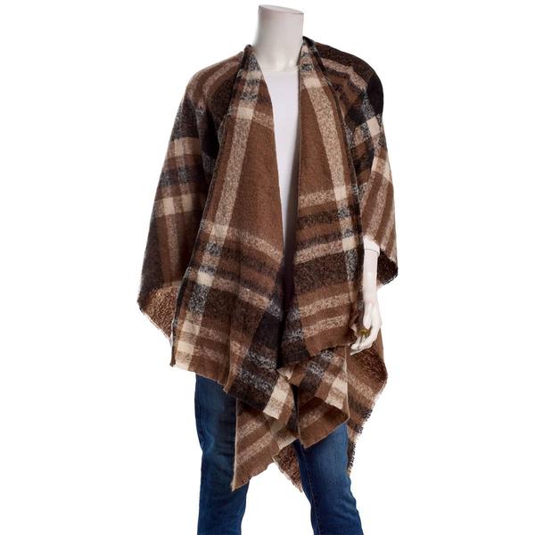 Womens Altare Classic Plaid Ruana