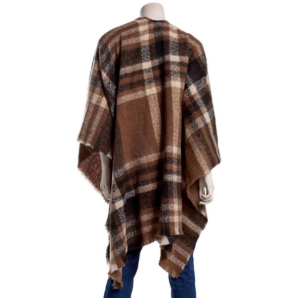 Womens Altare Classic Plaid Ruana alternate view