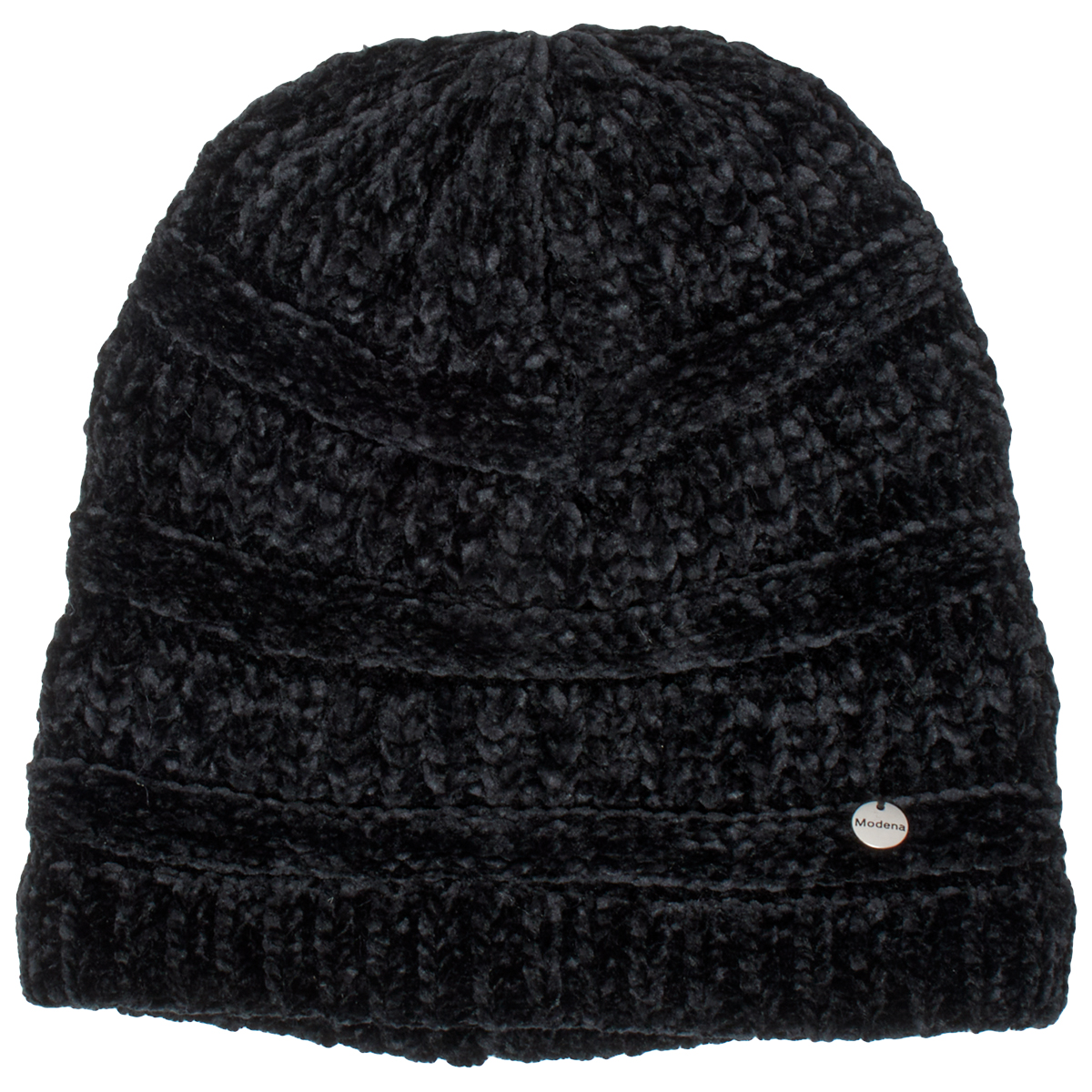 Womens Modena Chenille Washboard Ribbed Knit Beanie