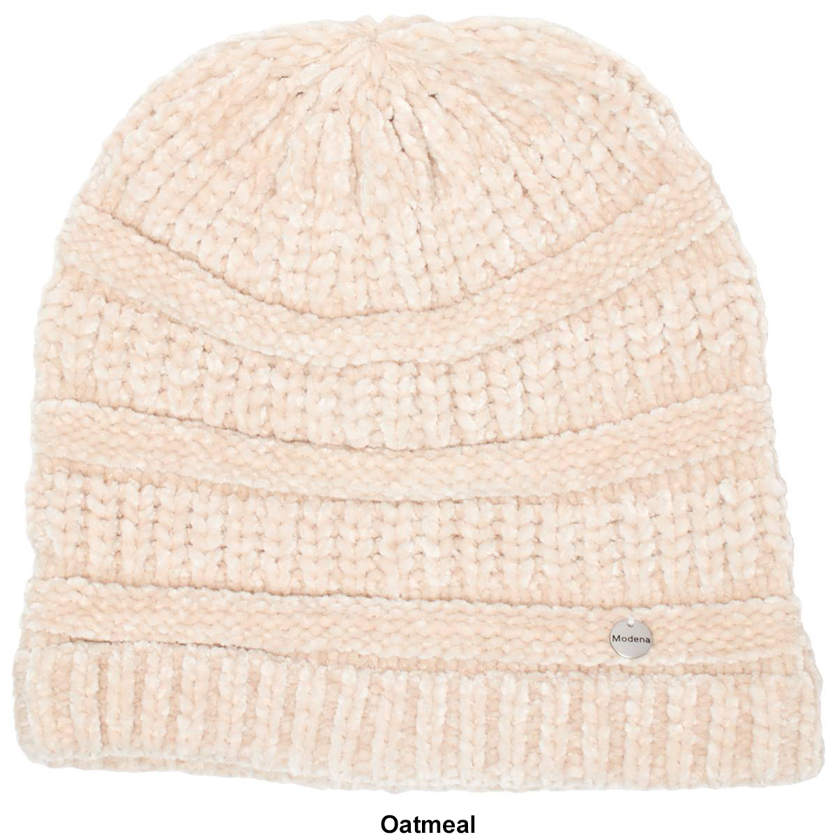 Womens Modena Chenille Washboard Ribbed Knit Beanie