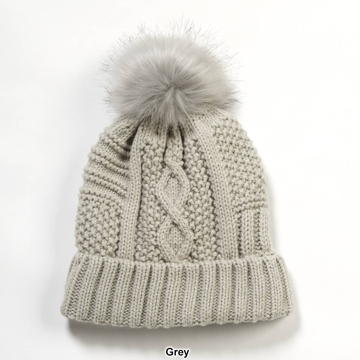 Womens Modena Cable Ribbed Winter Hat