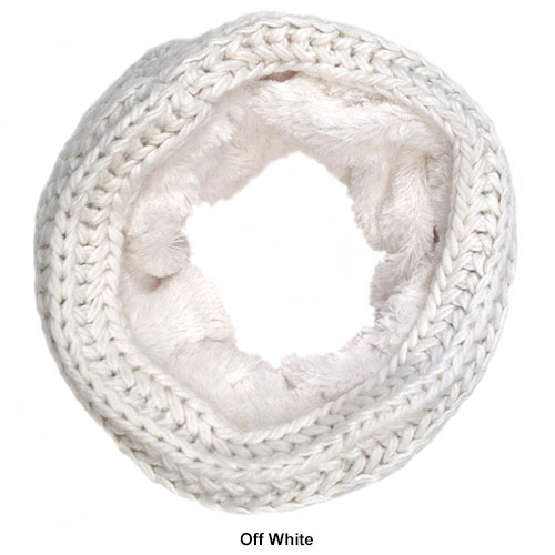 Womens Modena Cable Knit Infinity Scarf