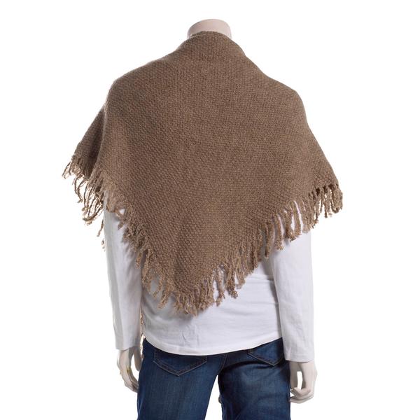 Womens Modena Solid Woven Triangle Fringe Scarf alternate view
