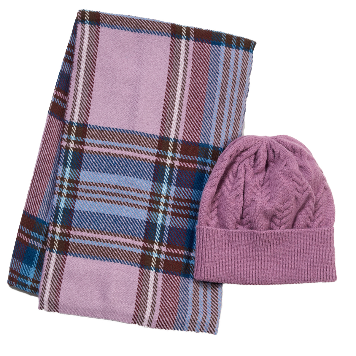 Womens Modena 2pc. Lavender Scarf And Hat Set