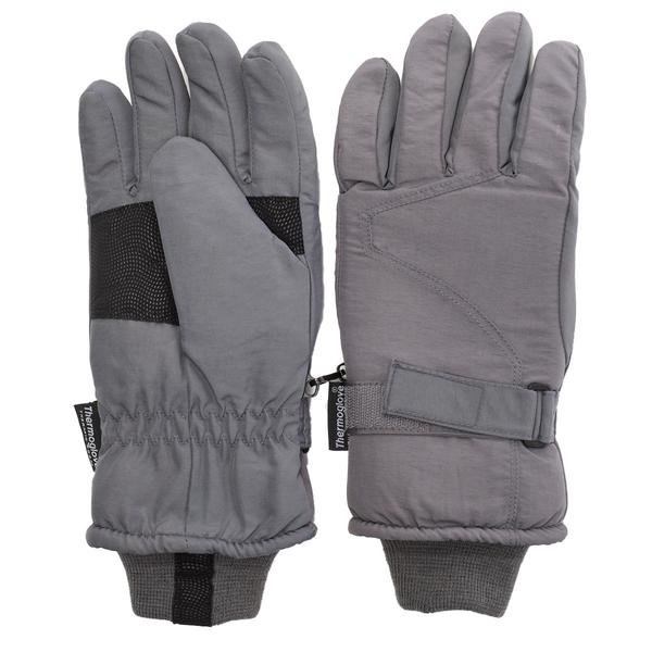 Mens Architect(R) Basic Ski Gloves with Straps - Grey