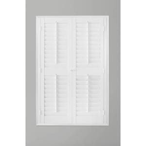 Faux Wood Plantation Shutter Kit - 27-29x54in. - 31-33x60in. alternate view
