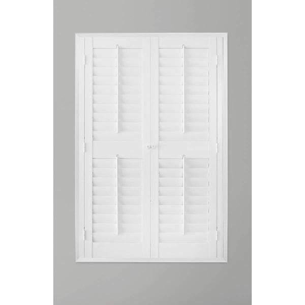 Faux Wood Plantation Shutter Kit - 27-29x54in. - 31-33x60in. alternate view