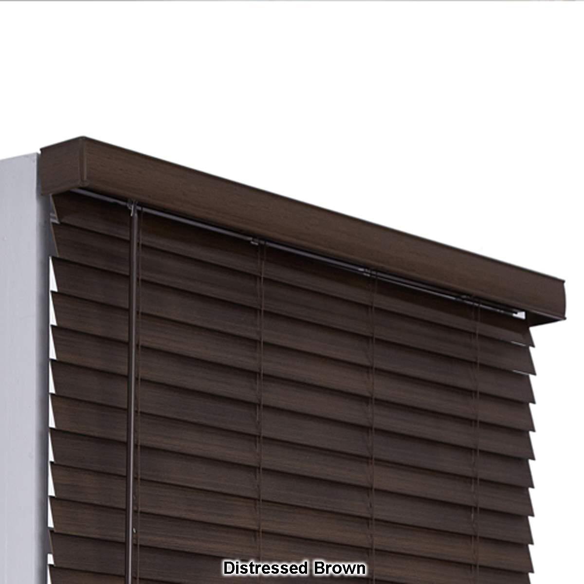 2in. Cordless Distressed Faux Wood Blinds