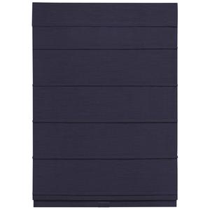 5in. Cordless Textured Fabric Roman Shades - Navy alternate view