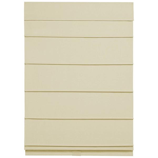 5in. Cordless Textured Fabric Roman Shades - Tan alternate view