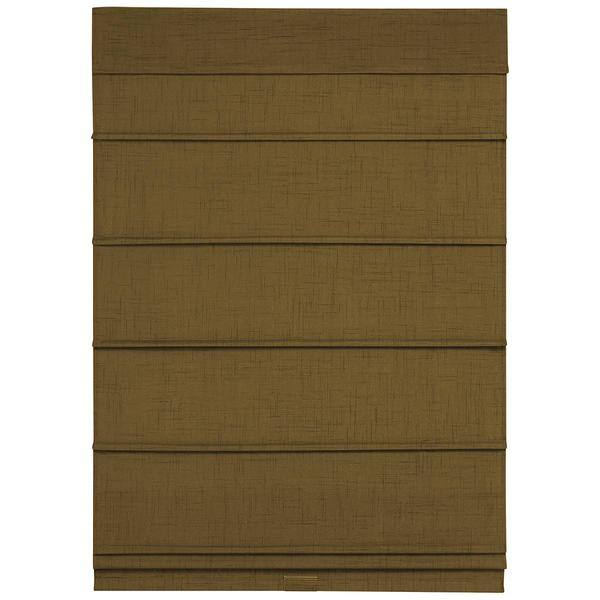 5in. Textured Fabric Roman Cordless Shades - Cafe alternate view
