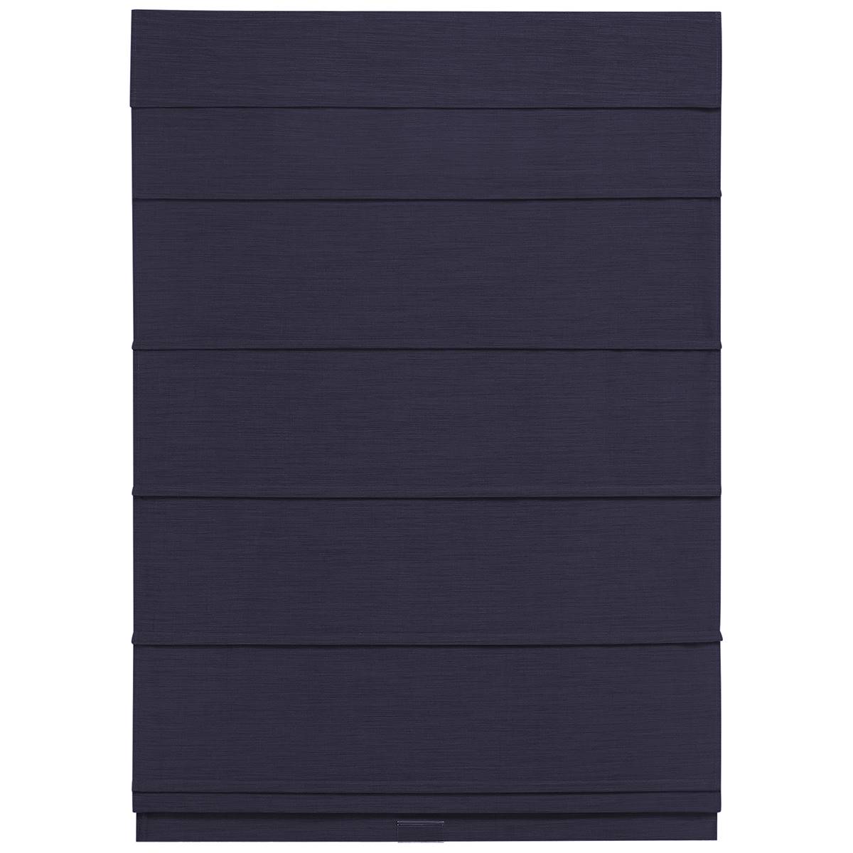 5in. Textured Fabric Roman Cordless Shades - Navy