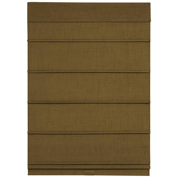 5in. Textured Fabric Cordless Roman Shades - Cafe alternate view