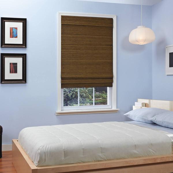 4.5in. Bamboo Roman Cordless Zig Zag Shades