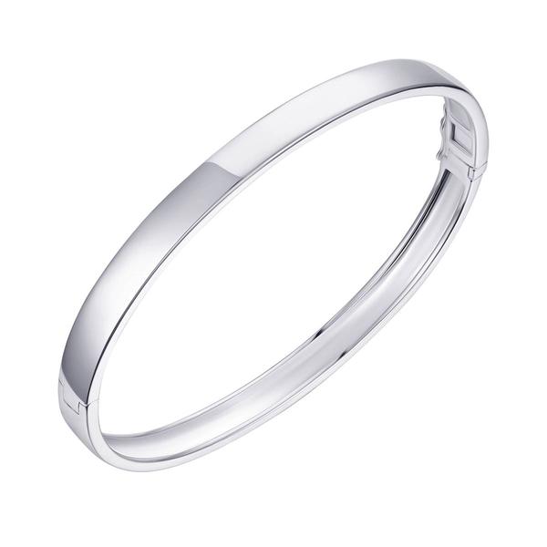 Sterling Silver Tailored Bangle Bracelet