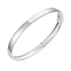 Sterling Silver Tailored Bangle Bracelet