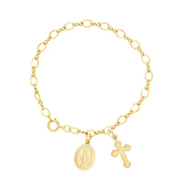 Our Lady of Guadalupe and Cross Bracelet