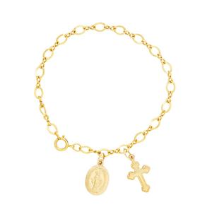 Our Lady of Guadalupe and Cross Bracelet