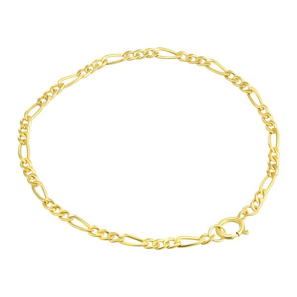 Kids 6in. Gold Filled Figaro Bracelet
