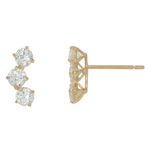 10kt. Swarovski(R) CZ Gold Filled Earrings