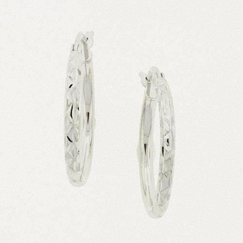 Sterling Silver Polished Hoop Earrings
