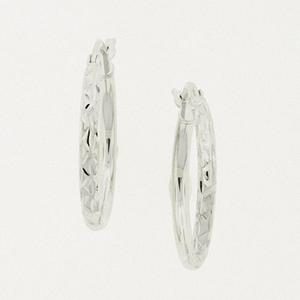 Sterling Silver Polished Hoop Earrings
