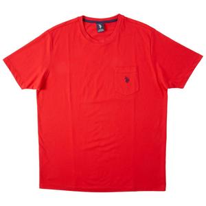 Mens U.S. Polo Assn.(R) Solid Chest Pocket Tee