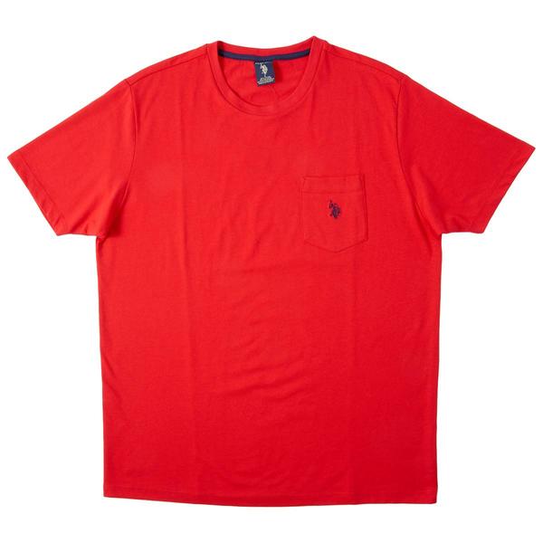 Mens U.S. Polo Assn.(R) Solid Chest Pocket Tee