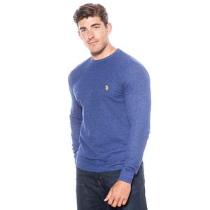 Mens U.S. Polo Assn.(R) Solid Crew Neck Waffle Knit Thermal