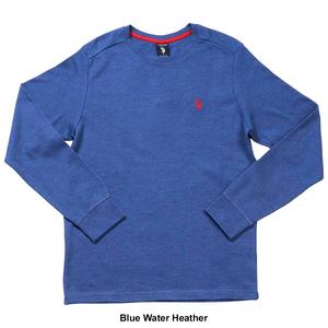 Mens U.S. Polo Assn.(R) Solid Crew Neck Waffle Knit Thermal alternate view