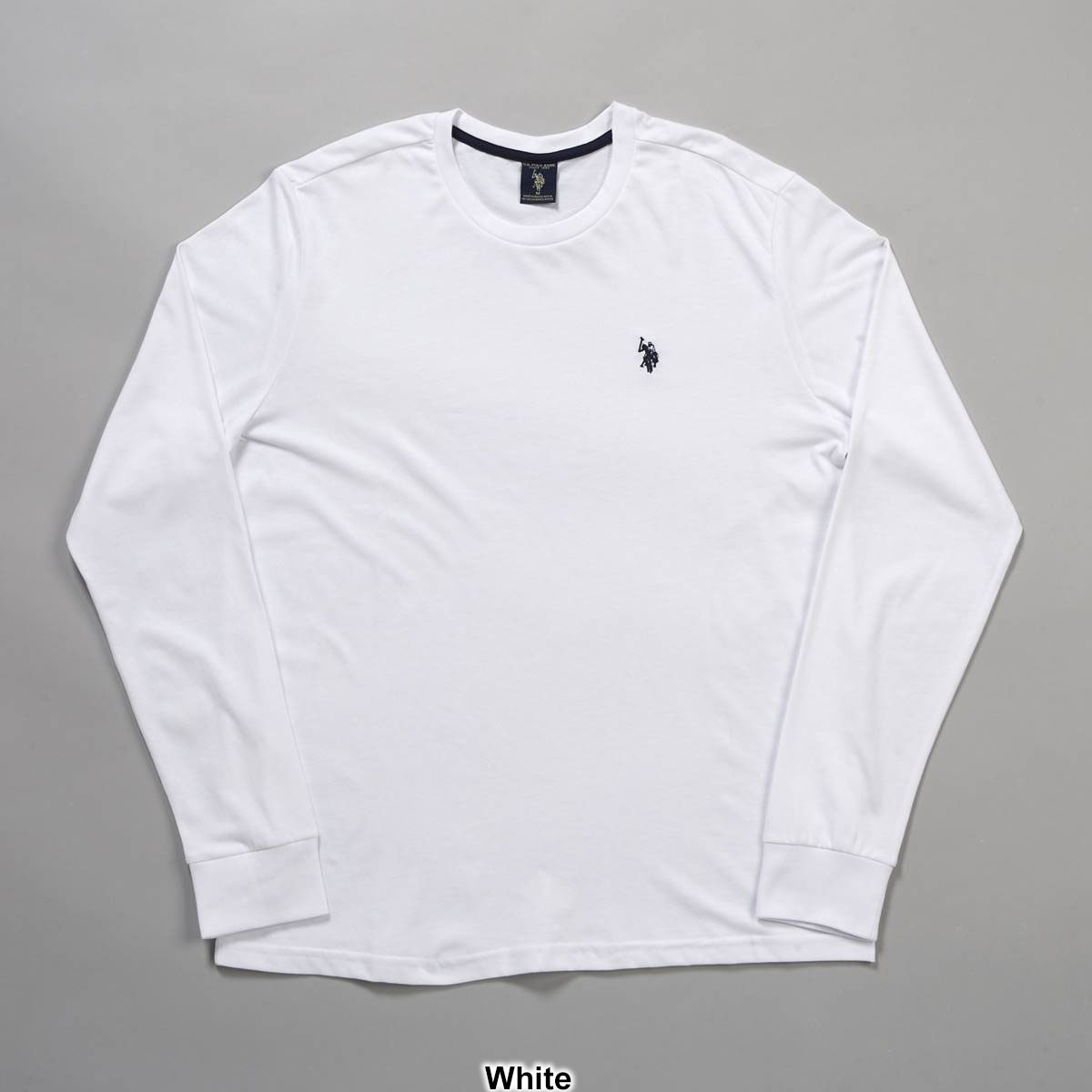 Mens U.S. Polo Assn.(R) Long Sleeve Crew Neck Tee