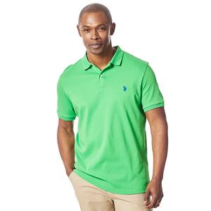 Mens U.S. Polo Assn.(R) Solid Slim Fit Pique Polo