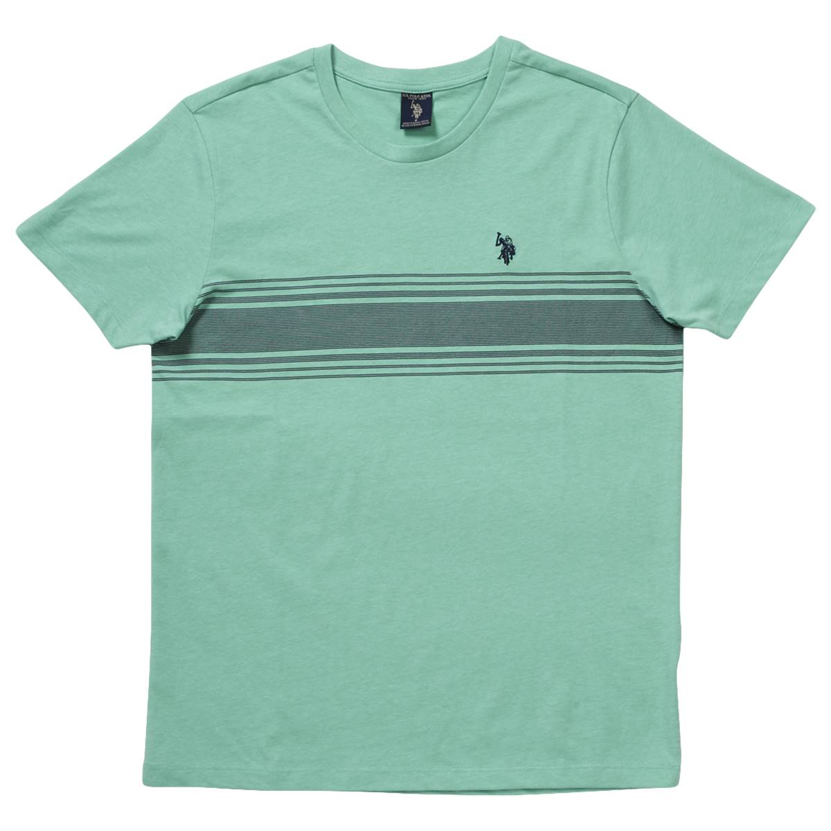 Mens U.S. Polo Assn.(R) Crew Neck Stripe Tee