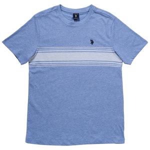 Mens U.S. Polo Assn.(R) Crew Neck Striped Chest Short Sleeve Tee alternate view