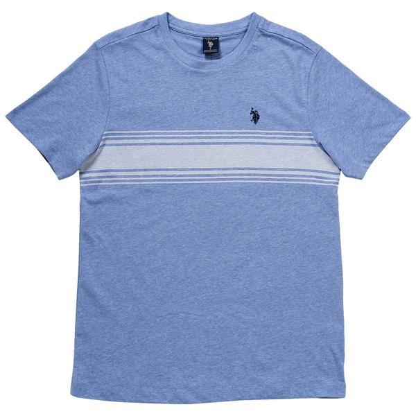 Mens U.S. Polo Assn.(R) Crew Neck Striped Chest Short Sleeve Tee alternate view