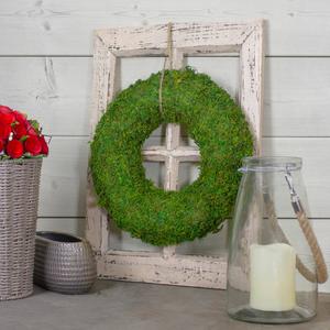 Northlight Reindeer Moss Artificial Spring Wreath alternate view