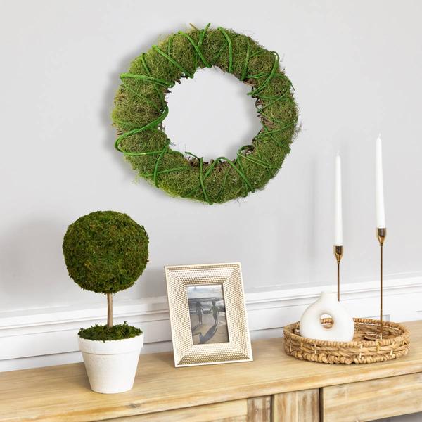 Northlight Artificial Moss & Vine Spring Twig Wreath alternate view