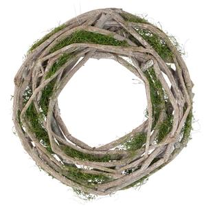 Northlight Birch Twig Green Moss Artificial Wreath