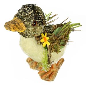 Northlight 8in. Mixed Foliage Spring Duck Figurine