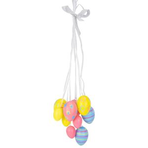 Northlight 15in. Pastel Easter Egg Cluster Hanging Decor