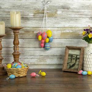 Northlight 15in. Pastel Easter Egg Cluster Hanging Decor alternate view