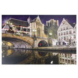 Northlight LED St. Michael's Bridge & Church Canvas Art