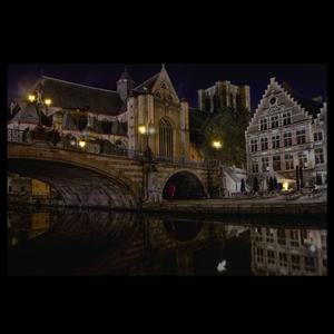 Northlight LED St. Michael's Bridge & Church Canvas Art alternate view