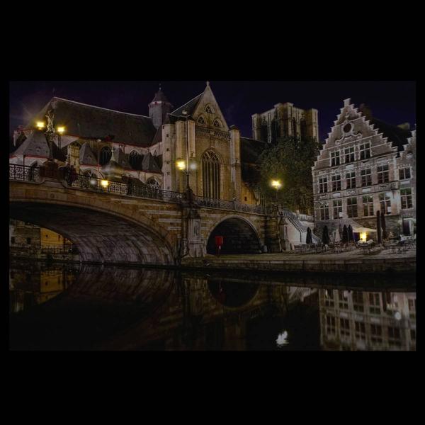 Northlight LED St. Michael's Bridge & Church Canvas Art alternate view