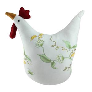 Northlight Soft Floral Rooster Chicken Spring Figurine