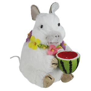 Northlight Sisal Piglet with Watermelon Figurine