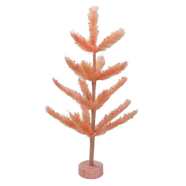 Northlight Peach Sisal Pine Mini Artificial Easter Tree