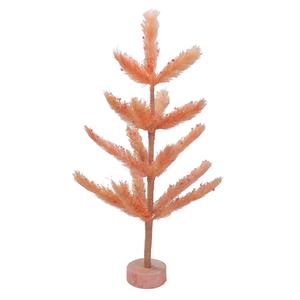 Northlight Peach Sisal Pine Mini Artificial Easter Tree