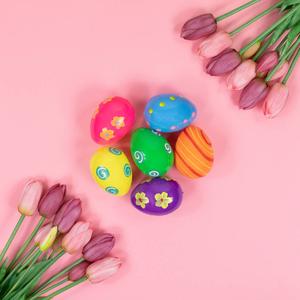 Northlight 6ct. Colorful Springtime Easter Eggs alternate view