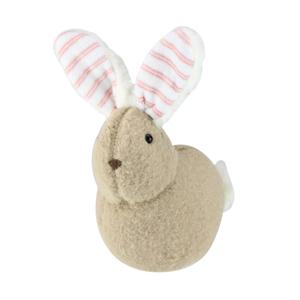 Northlight Plush Rabbit w/ Striped Ears Easter Figurine